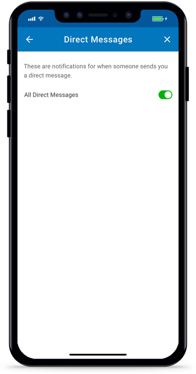 Direct-Messages Direct Message Notifications