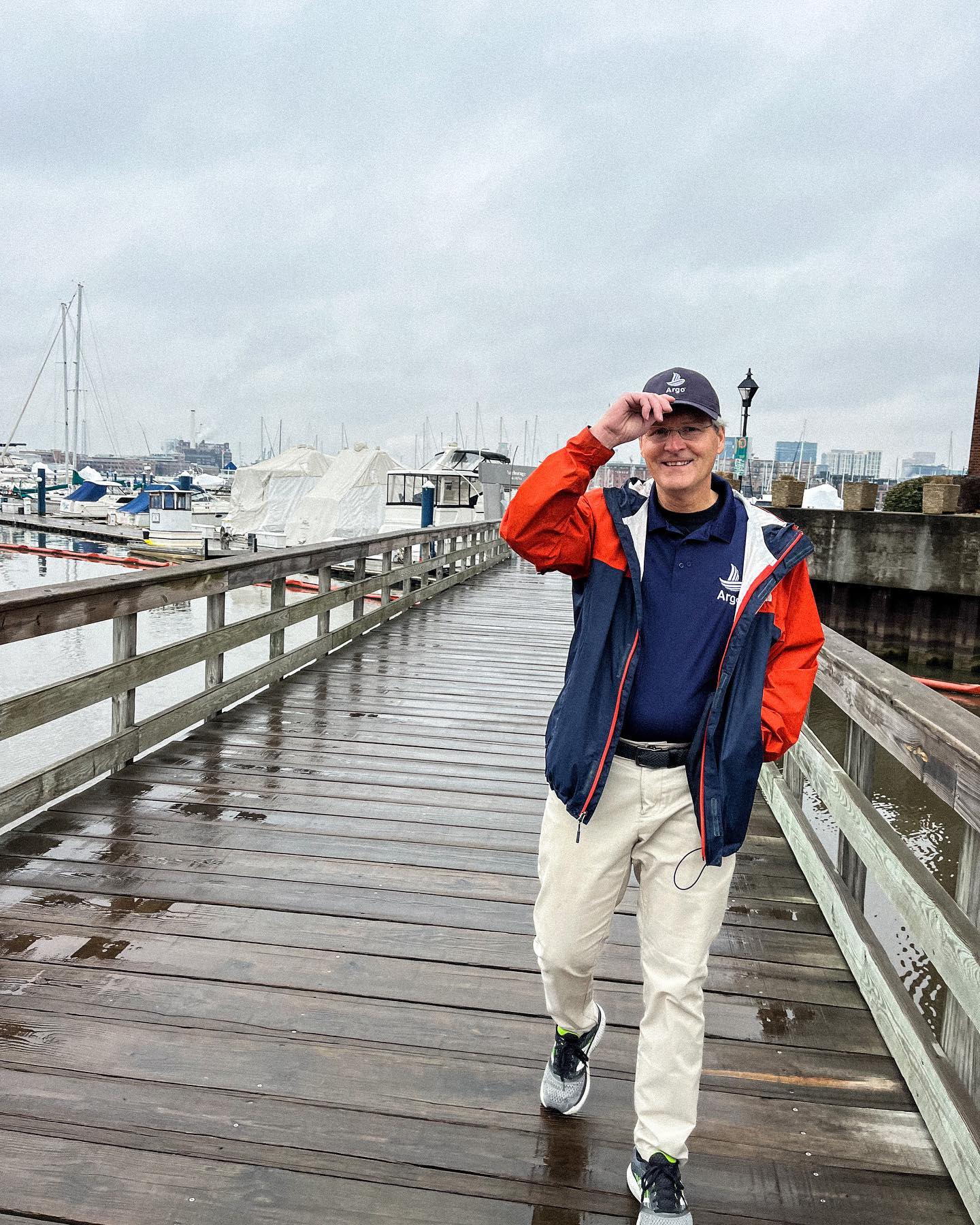 Jeff on a pier