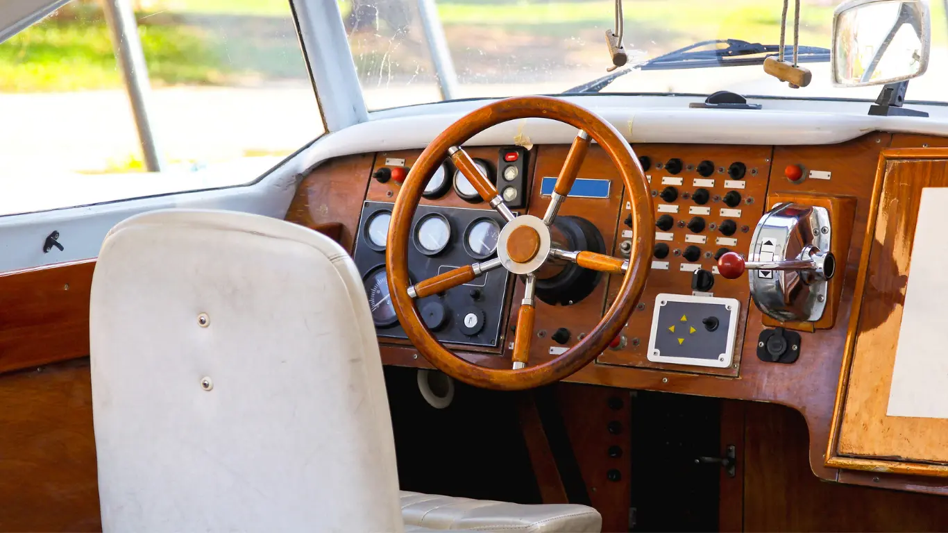 Helm of a boater