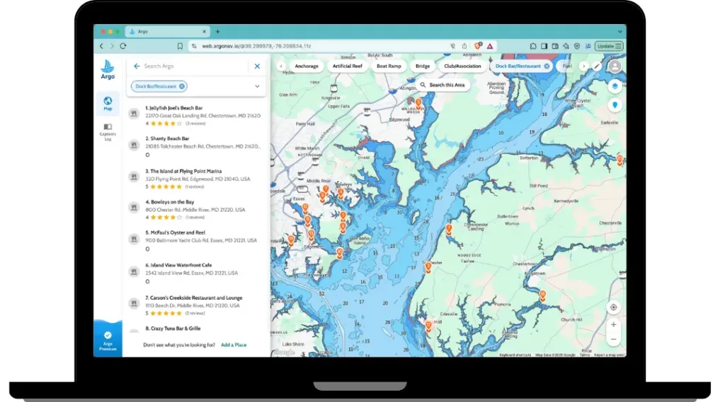 Use Argo's web app to point your renters to your favorite spots.