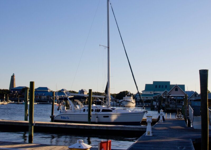 S/V Holden On docked at Bald Head Island.