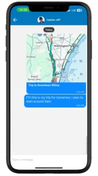 Share a link to your planned route directly with friends so they know exactly where you'd be.