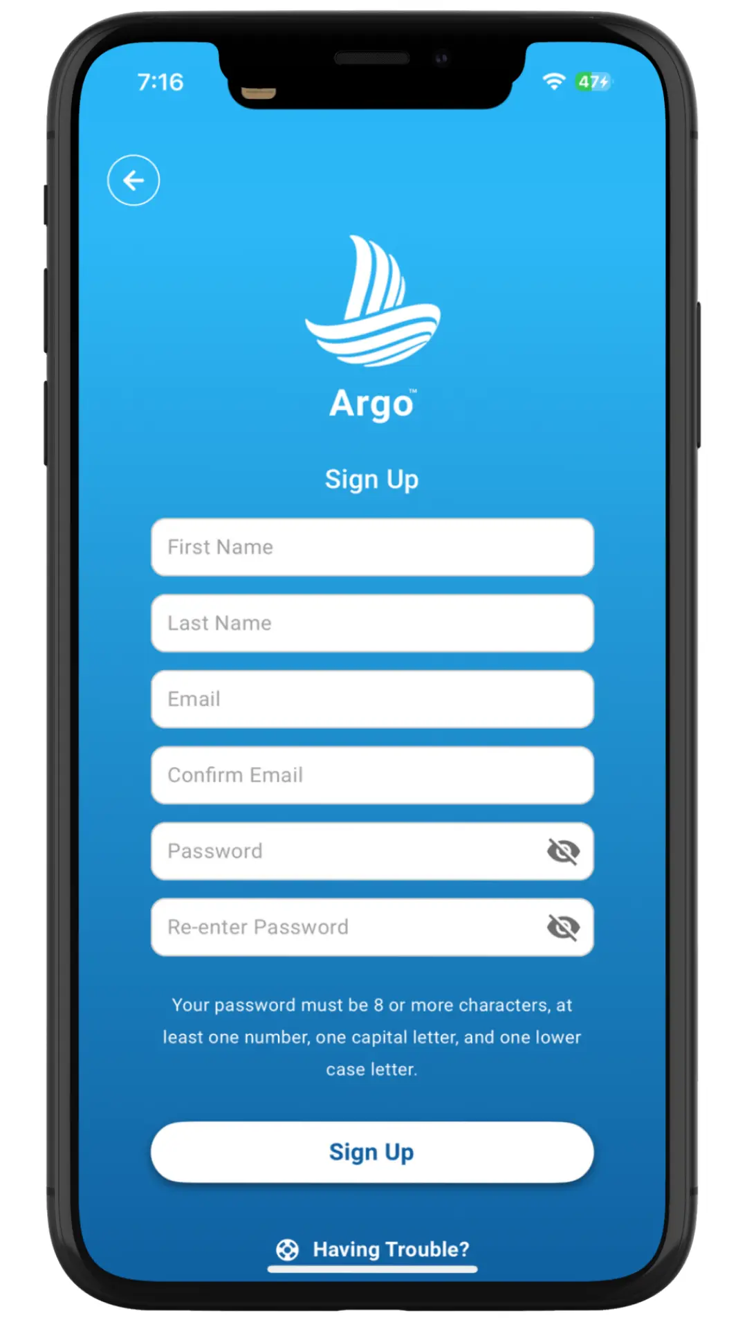 create account