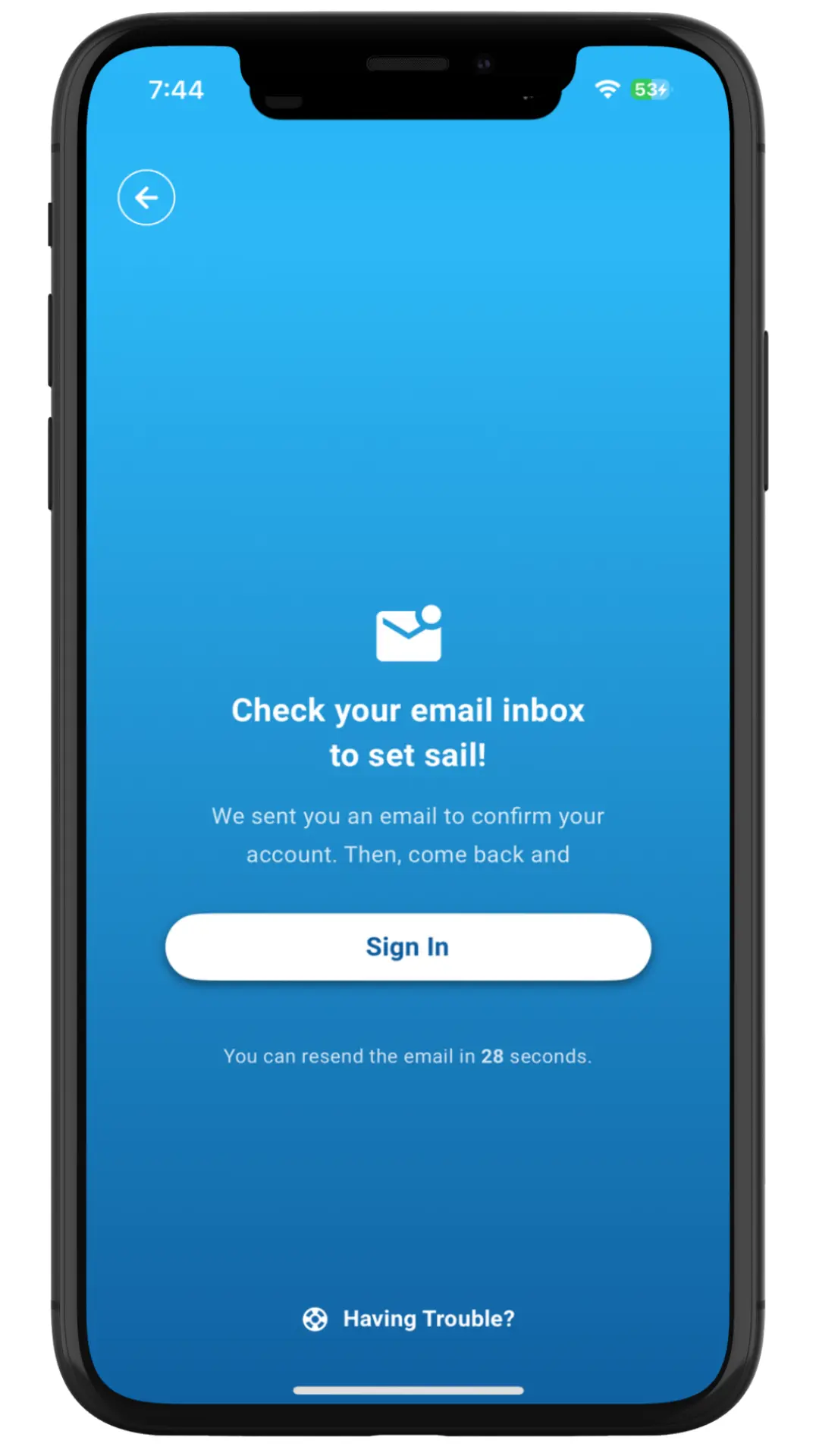 email conformation