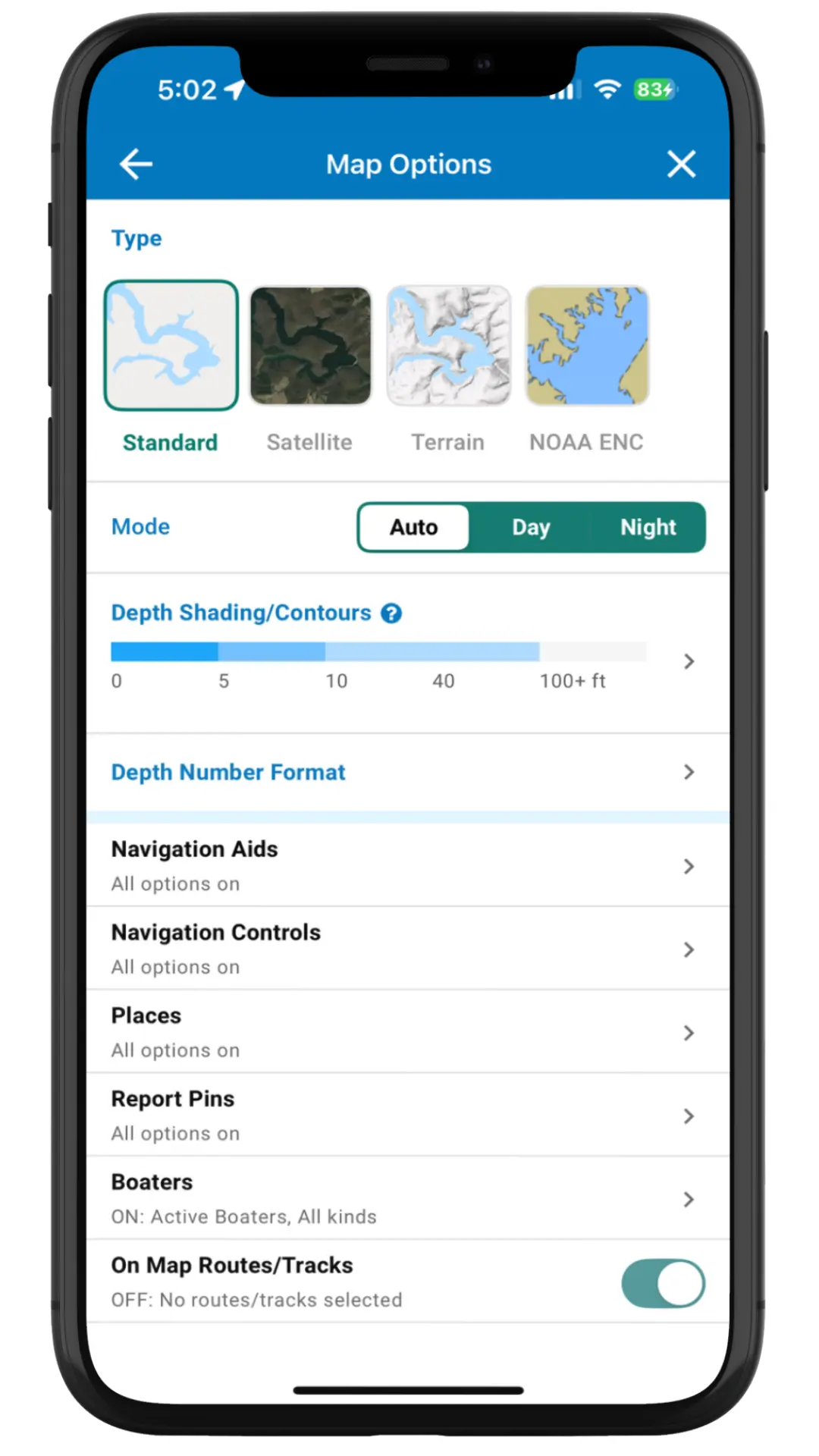 Select Map Type select map type