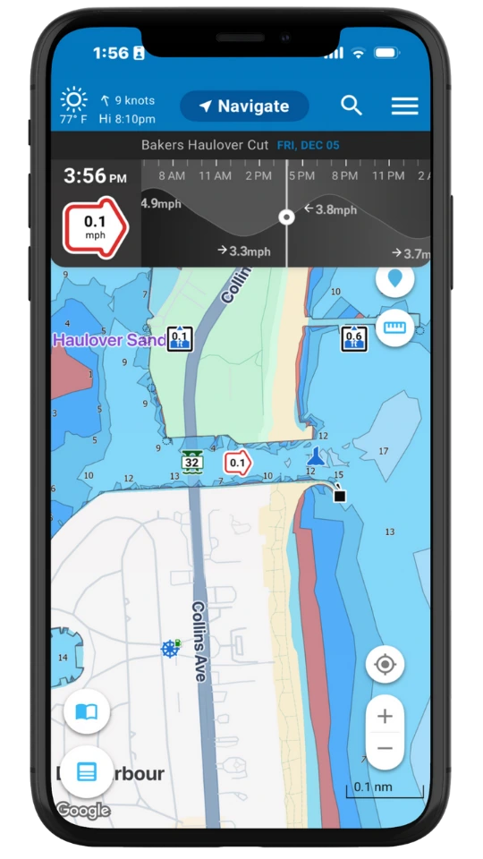 User Argo to Check Tides and Currents Haulover Inlet