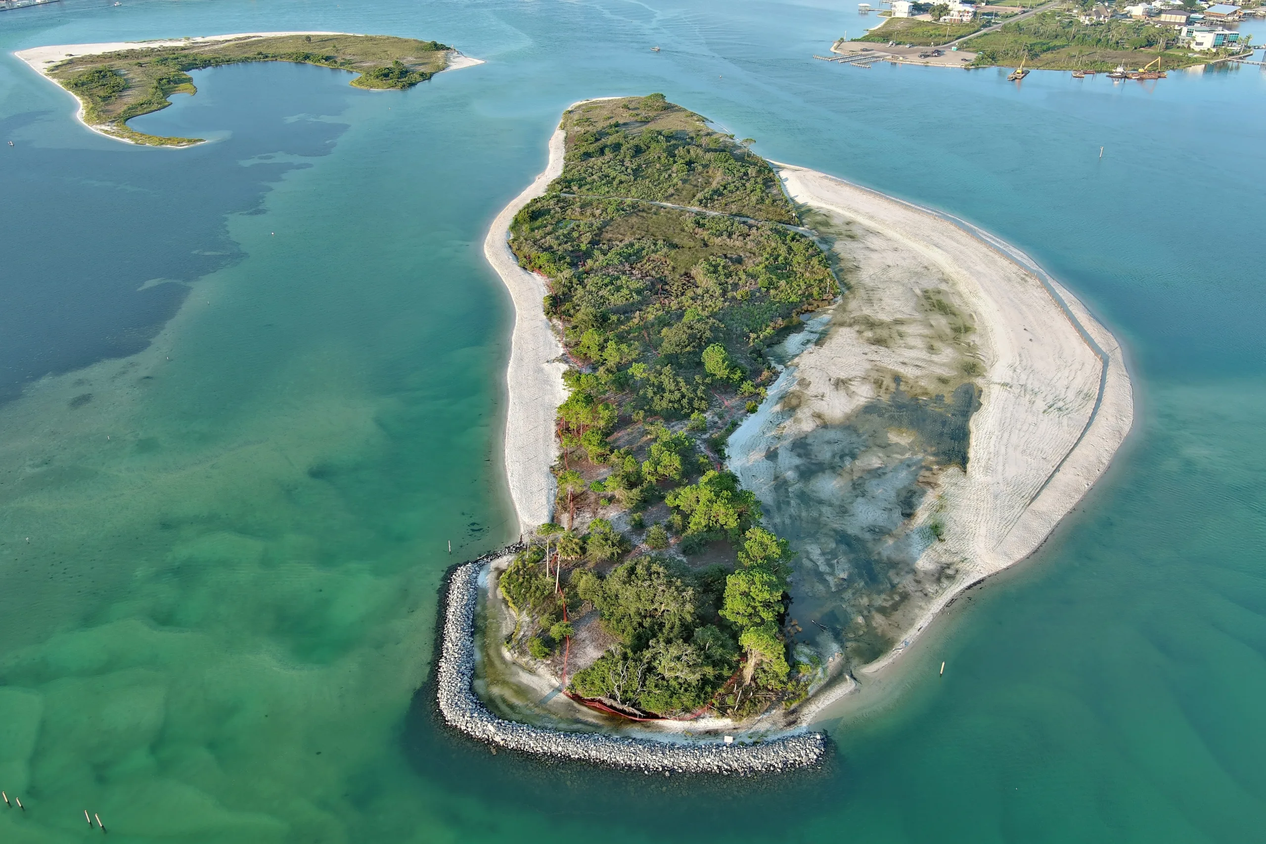 Robinson Island, Alabama on a beautiful day.