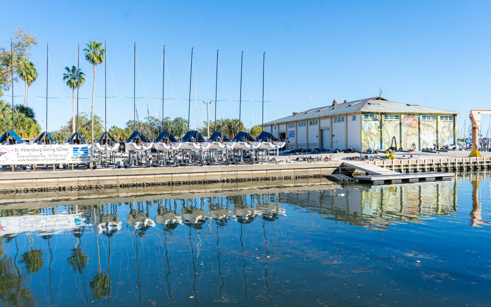 Waterfront at St.Petersburg Boat Show Beautiful waterfront at St. Pete boat show.