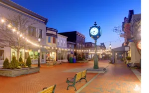 Downtown Cape May, New Jersey.