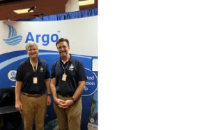 Captain Jeff and Dave at the Seattle Boat Show.