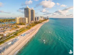 Beautiful beaches in Miami Fl.