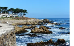Coastline of Monterey, California.