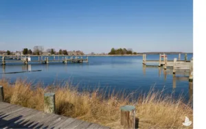 Sunny day in St. Michaels, Maryland