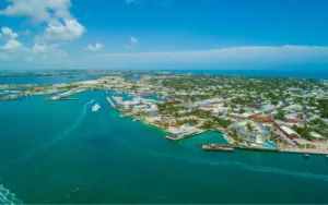 Aerial view of Key West, FL.