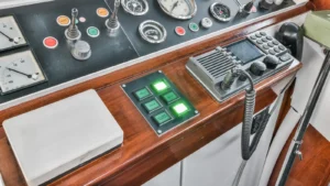 Helm of a boat 