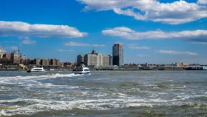 Boats on the Hudson river
