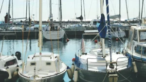Two boats at the marina