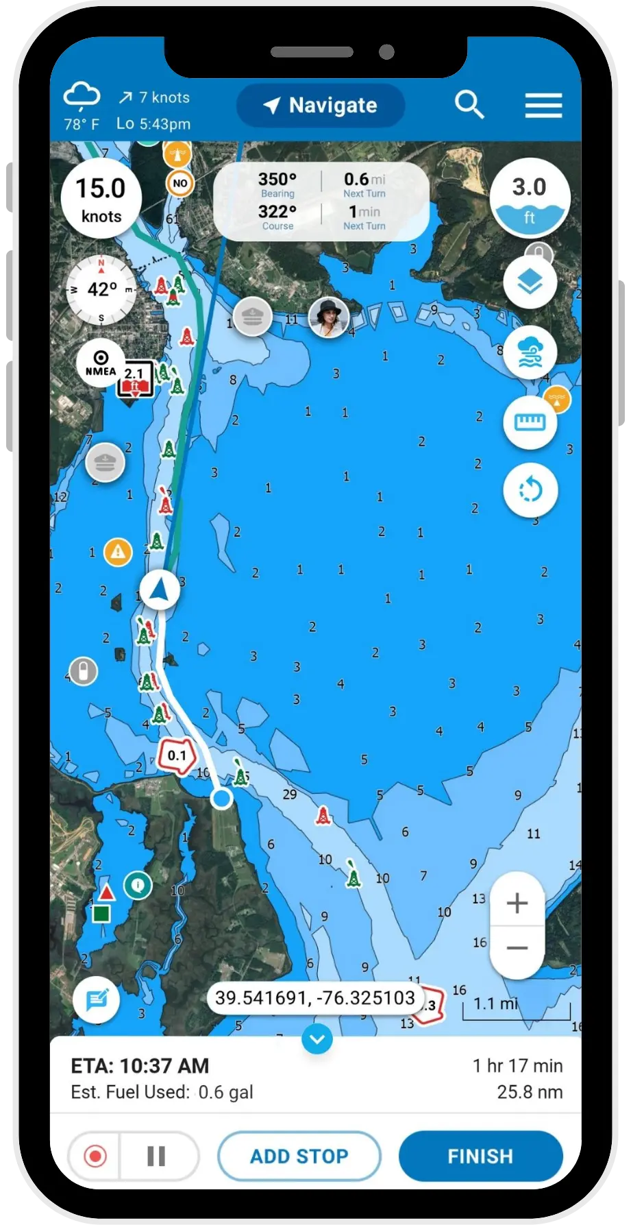Argo Navigation Navigate Screen