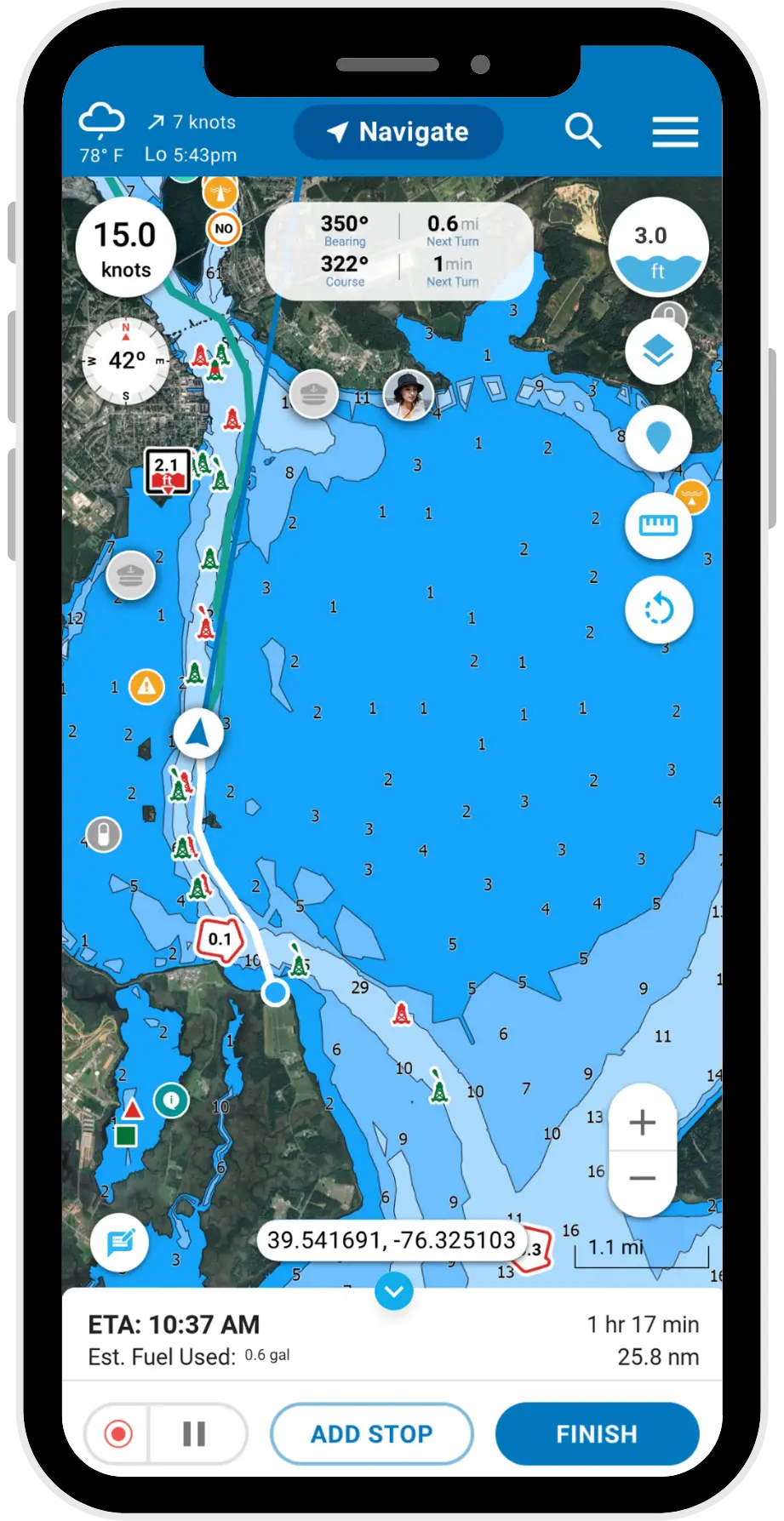 Navigation Underway