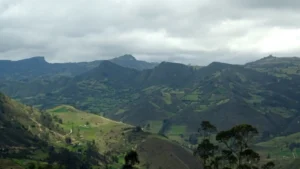 View of mountains in Colombia