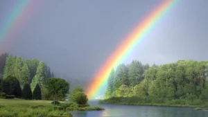 Rainbow on the water