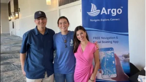 Argo team with news anchor