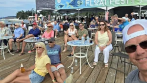Friends enjoying labor day