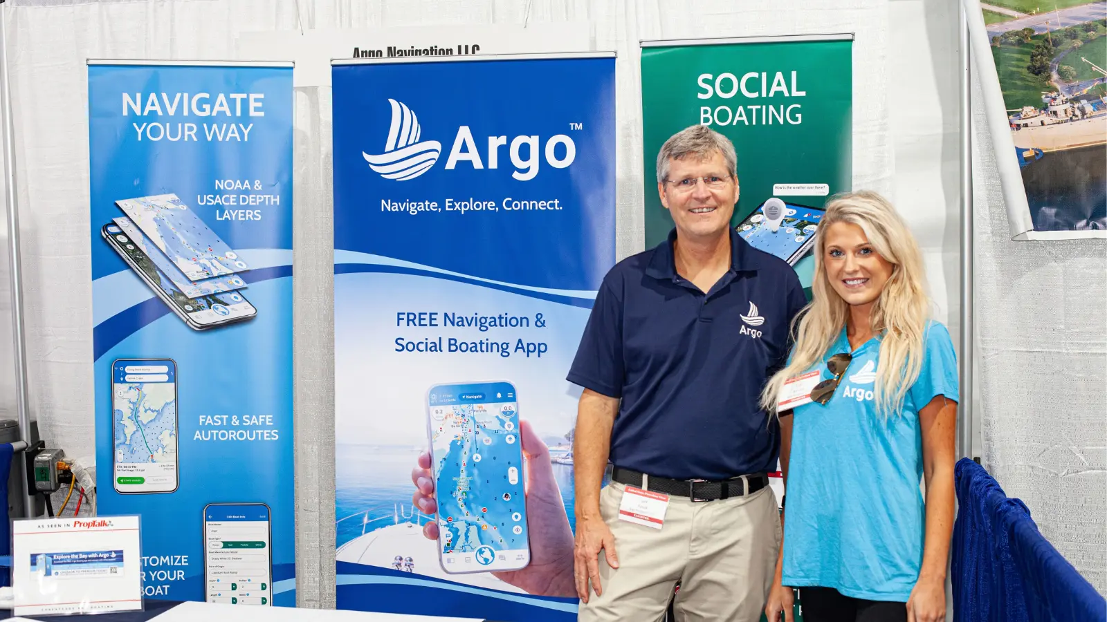 Argo team at the Annapolis boat show