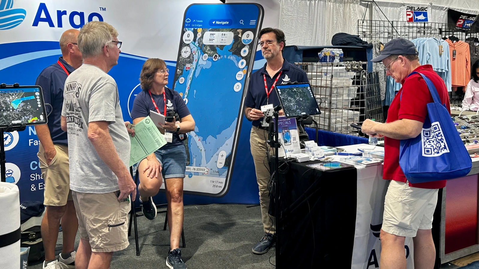 Argo booth at Annapolis Boat Show
